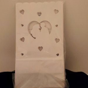 12pk. New Luminaries  White Bride & Groom 11"H